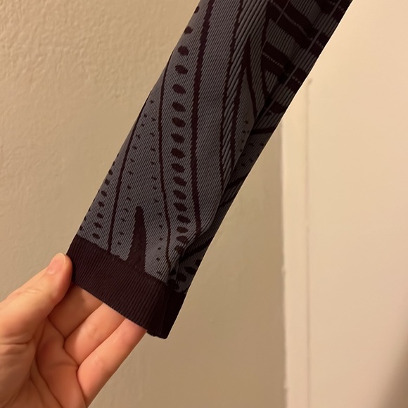 Free People eggplant purple Intarsia Bodycon dress M/L - Picture 5 of 6